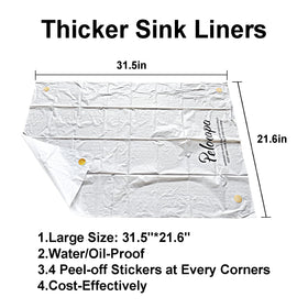 Pelocapa liner installed in sink catching hair for easy cleanup