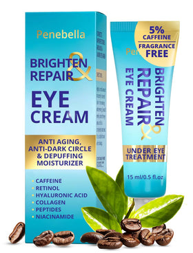 PENEBELLA front packaging showing tube and claims for brighter eyes benefit