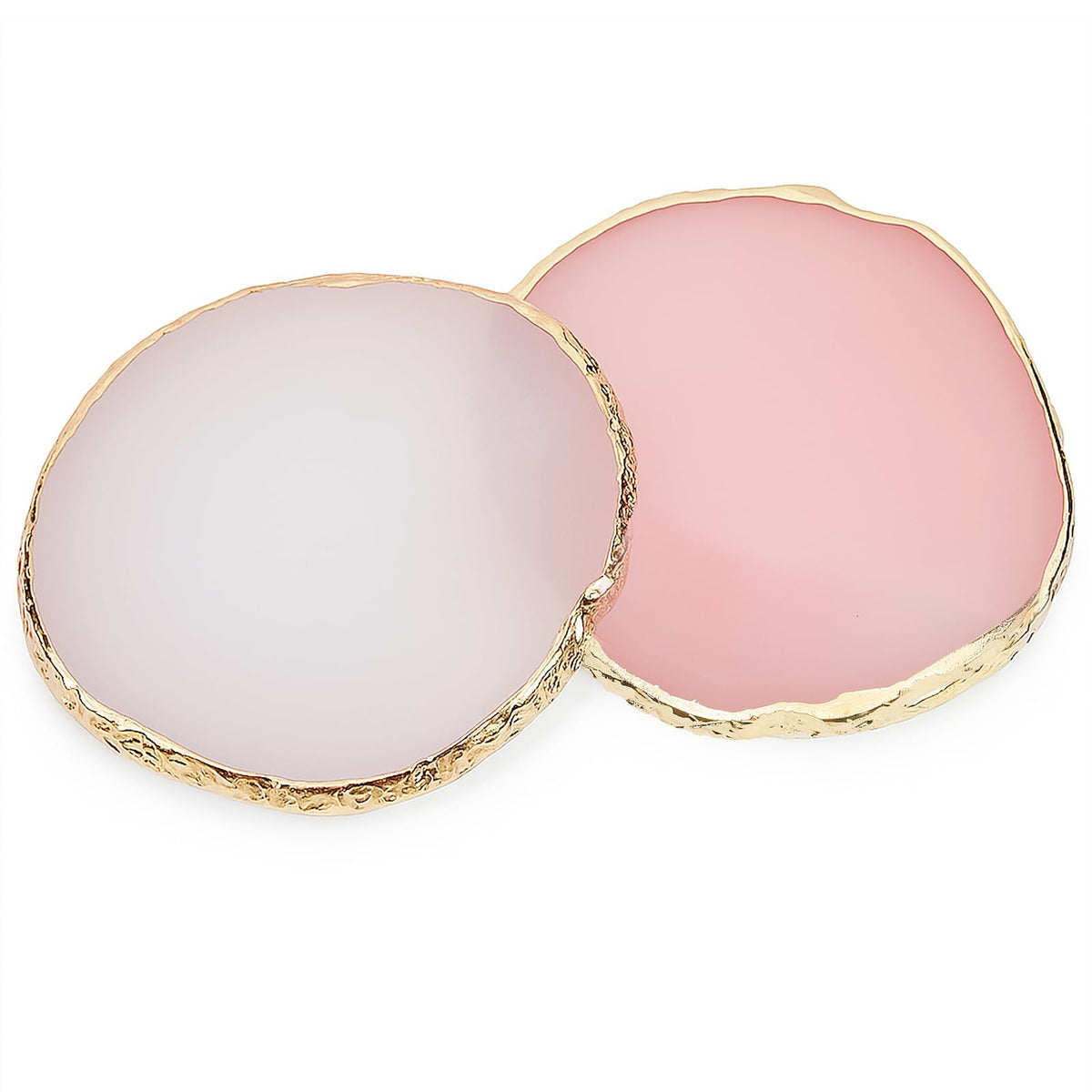 Pengxiaomei front view of pink and white palettes showing portability and style