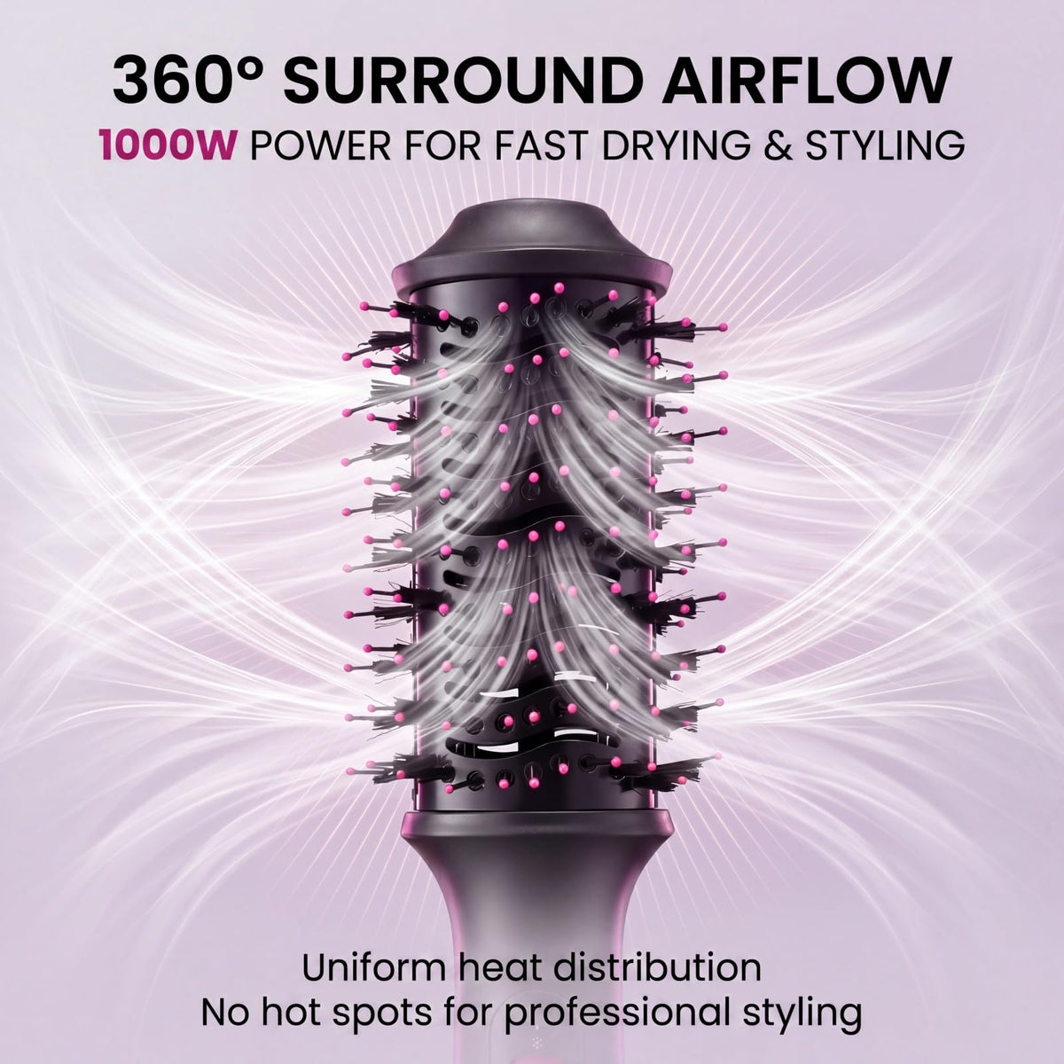 PENUIO in-use drying medium-length hair delivering quick blowout