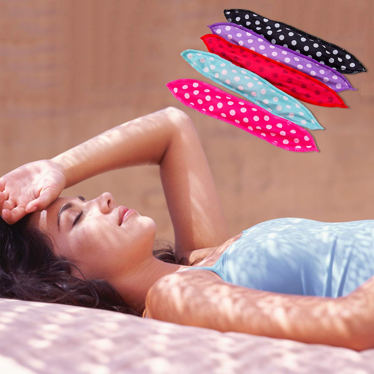 peony man user sleeping with rollers illustrating comfortable nighttime styling