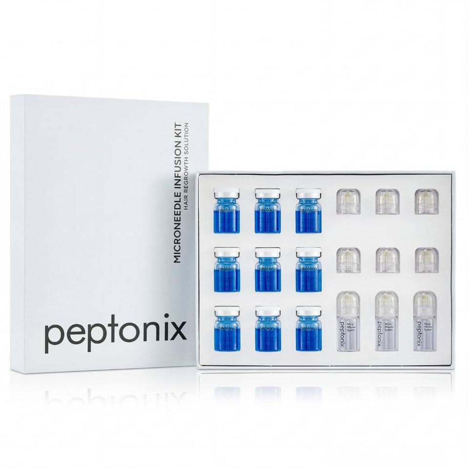 Peptonix front packaging showing bottle and box, conveys clear product identity and benefit
