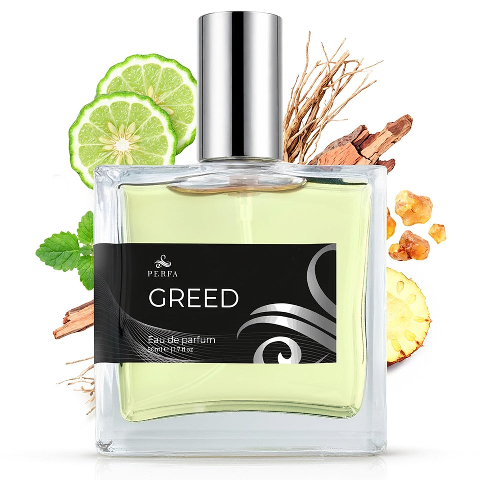 Perfa front bottle view showing sleek 50ML design and bold masculine look