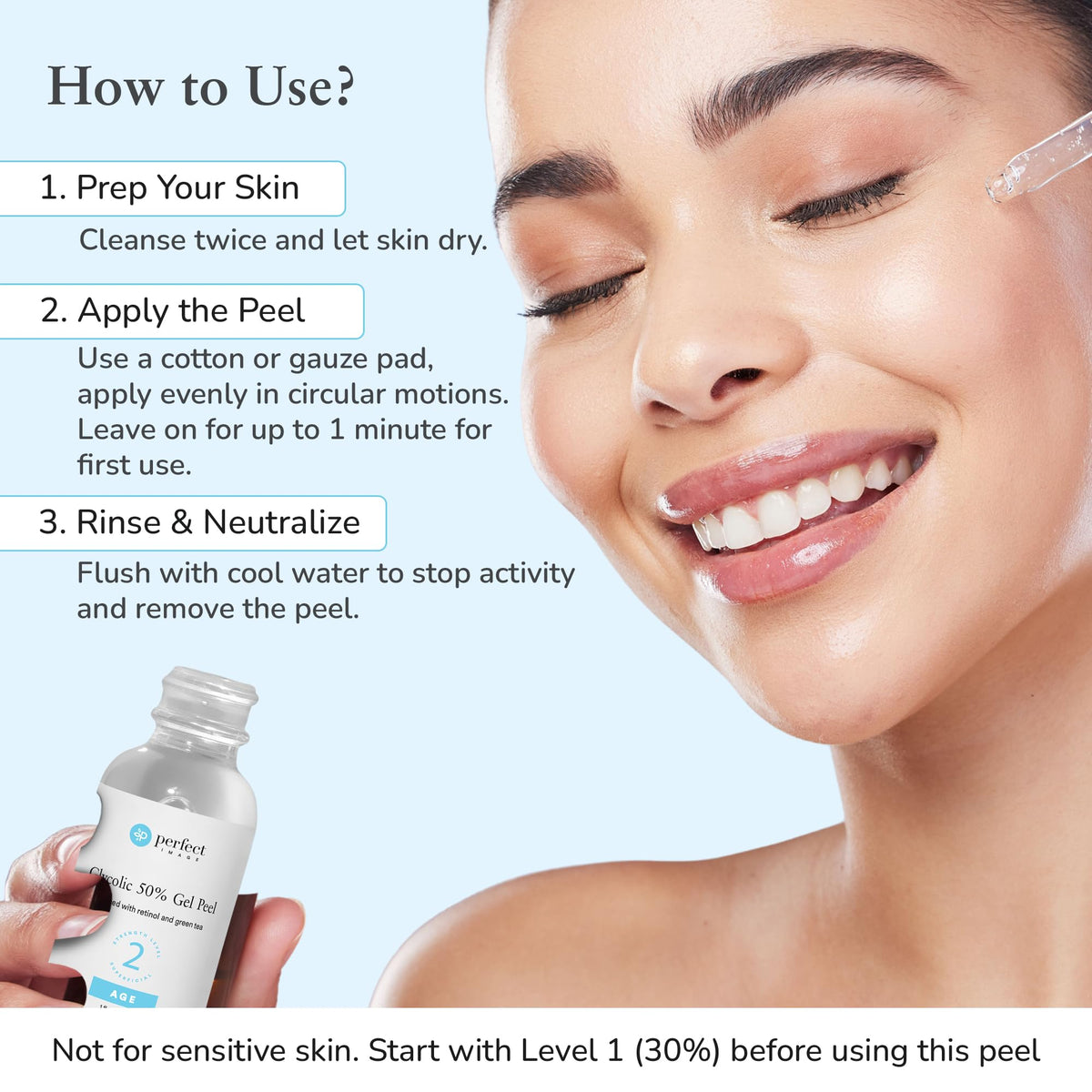 Perfect Image peel applied by clinician in a treatment room for professional results