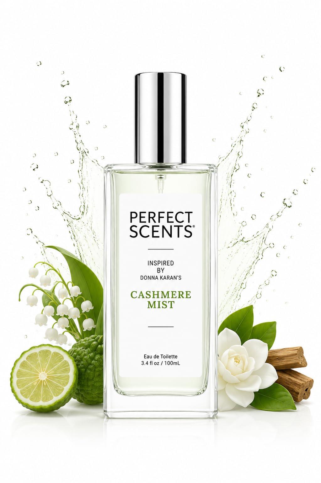 Perfect Scents bottle front view showing elegant label and wearable fragrance