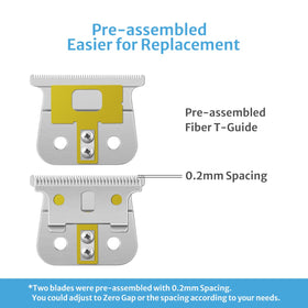 Perfitech fiber T-guide detail highlighting pre-assembly for easy install