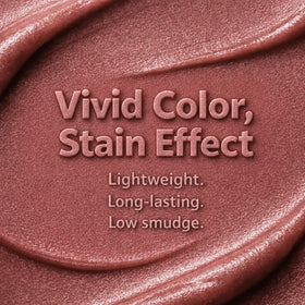 Peripera mousse texture swatched to show velvet finish and rich pigmentation