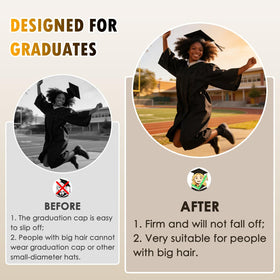 PerldVerge clear band on curly hair keeping hairstyle intact