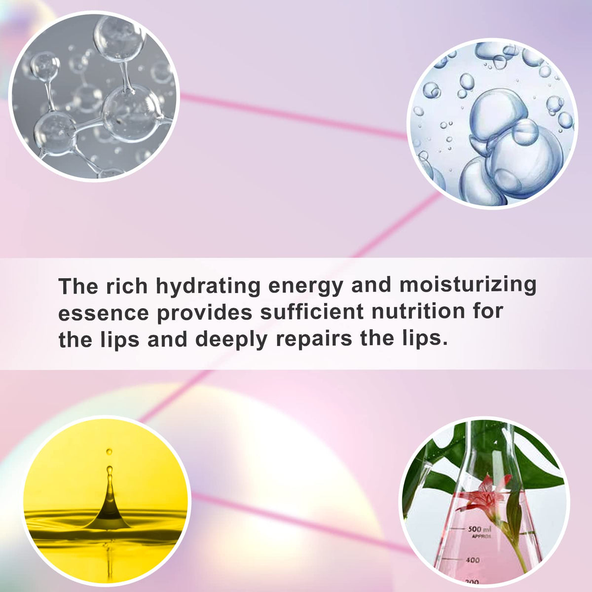 Permotary single sachet opened revealing a moist collagen lip patch