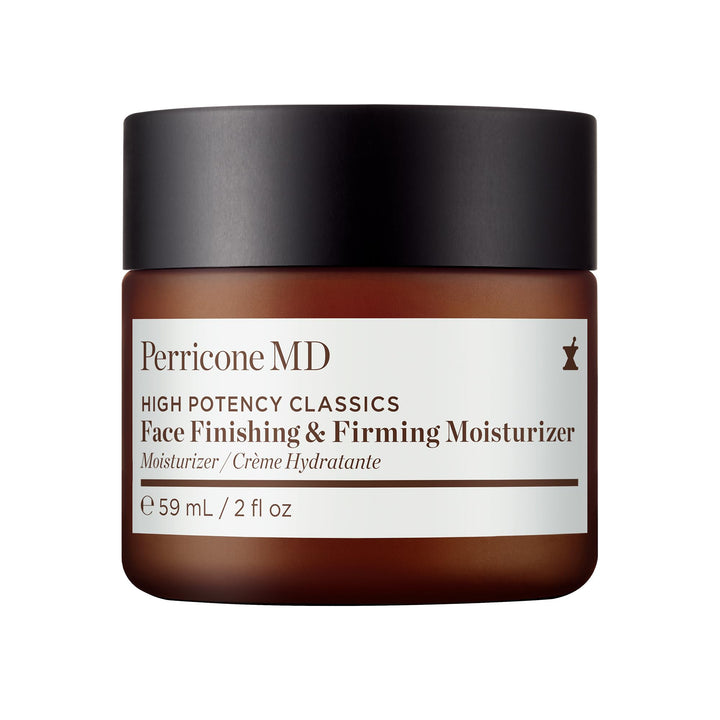 Perricone MD jar front view showing label and elegant packaging, conveys premium moisturizing benefits
