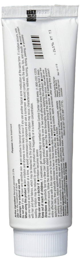 Perrigo gel texture close-up showing smooth consistency for gentle application