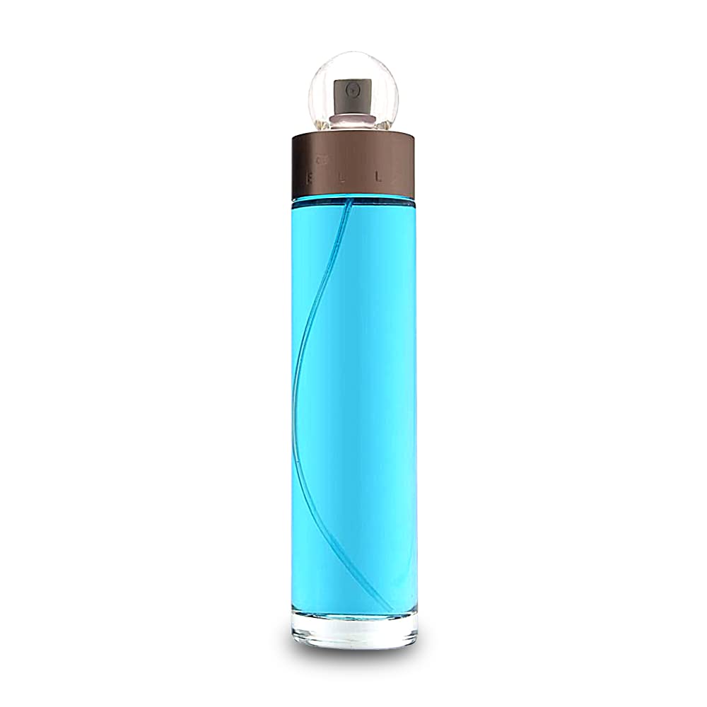 Perry Ellis 360 clear glass bottle detail highlighting spray cap and transparent design