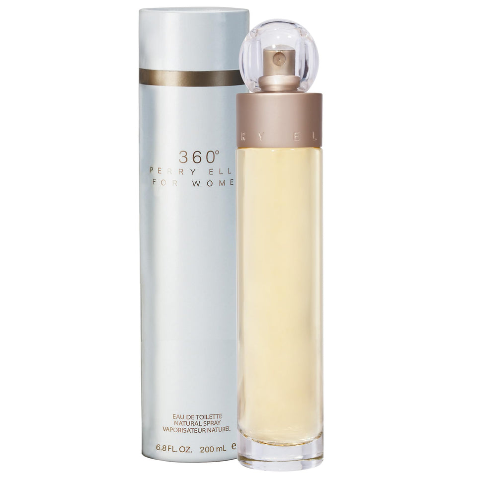 Perry Ellis 360° front bottle view showcasing elegant design and fresh fragrance