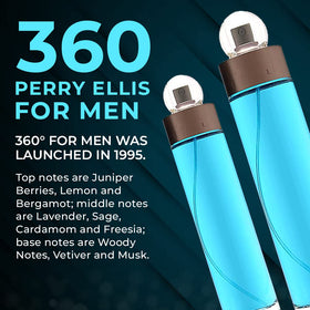 Perry Ellis 360 bottle on desk conveying professional, office-appropriate daily wear