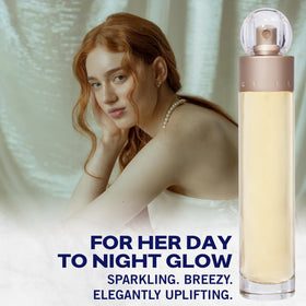 Perry Ellis 360° amorphous texture inspiration with amber and sandalwood tones