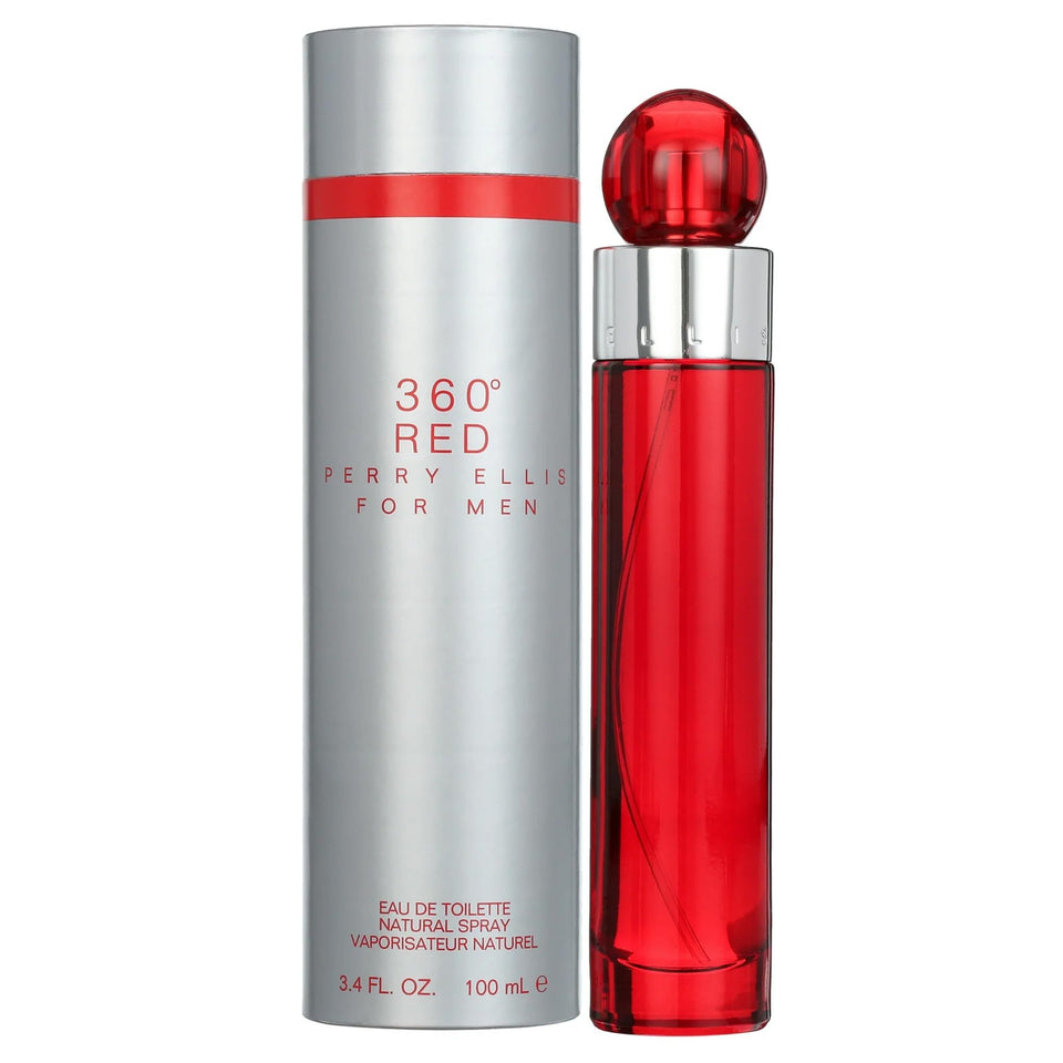 Perry Ellis front bottle view showing sleek design and confident presentation