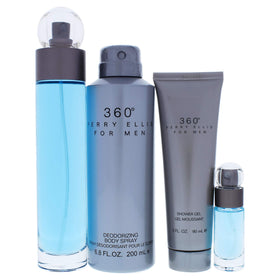Perry Ellis close-up of bottles highlighting texture and label for easy product identification