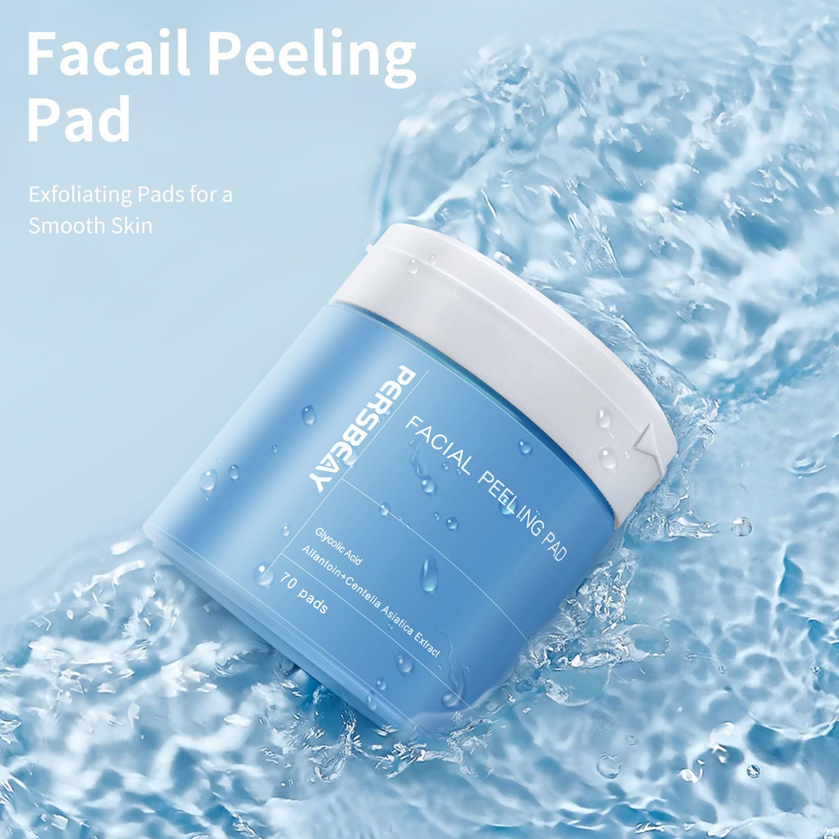 Persbeay pad texture close-up revealing dual-texture for effective exfoliation