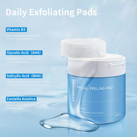 Persbeay embossed pad side detail demonstrating gentle scrubbing surface benefit