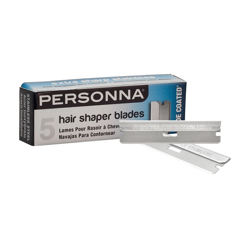 Personna closeup of blade edge showing honed stainless steel for precise cuts