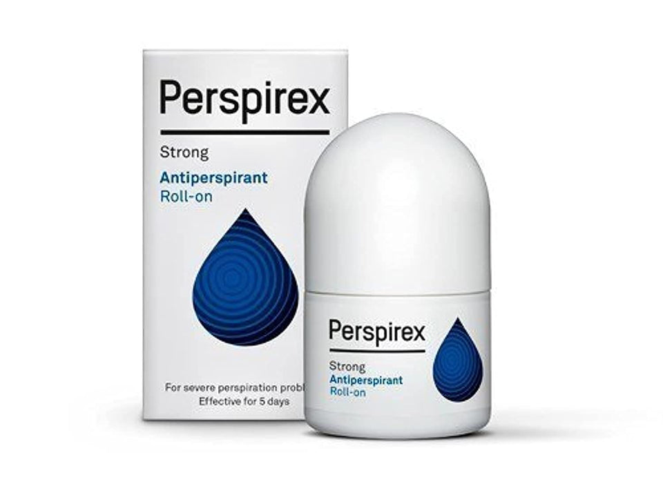 Perspirex strong front packaging showing product and benefit long-lasting protection