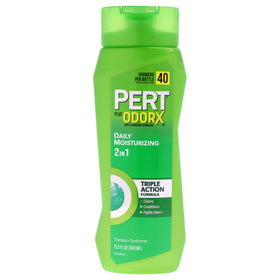 Pert Plus front bottle showing label and 13.5 oz size for easy daily use