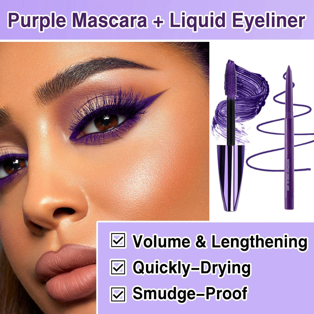 PERVALA silicone mascara brush detail, designed to separate lashes for fuller effect