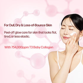 PESTLO peel-off mask applied to hand demonstrating easy removal and firming