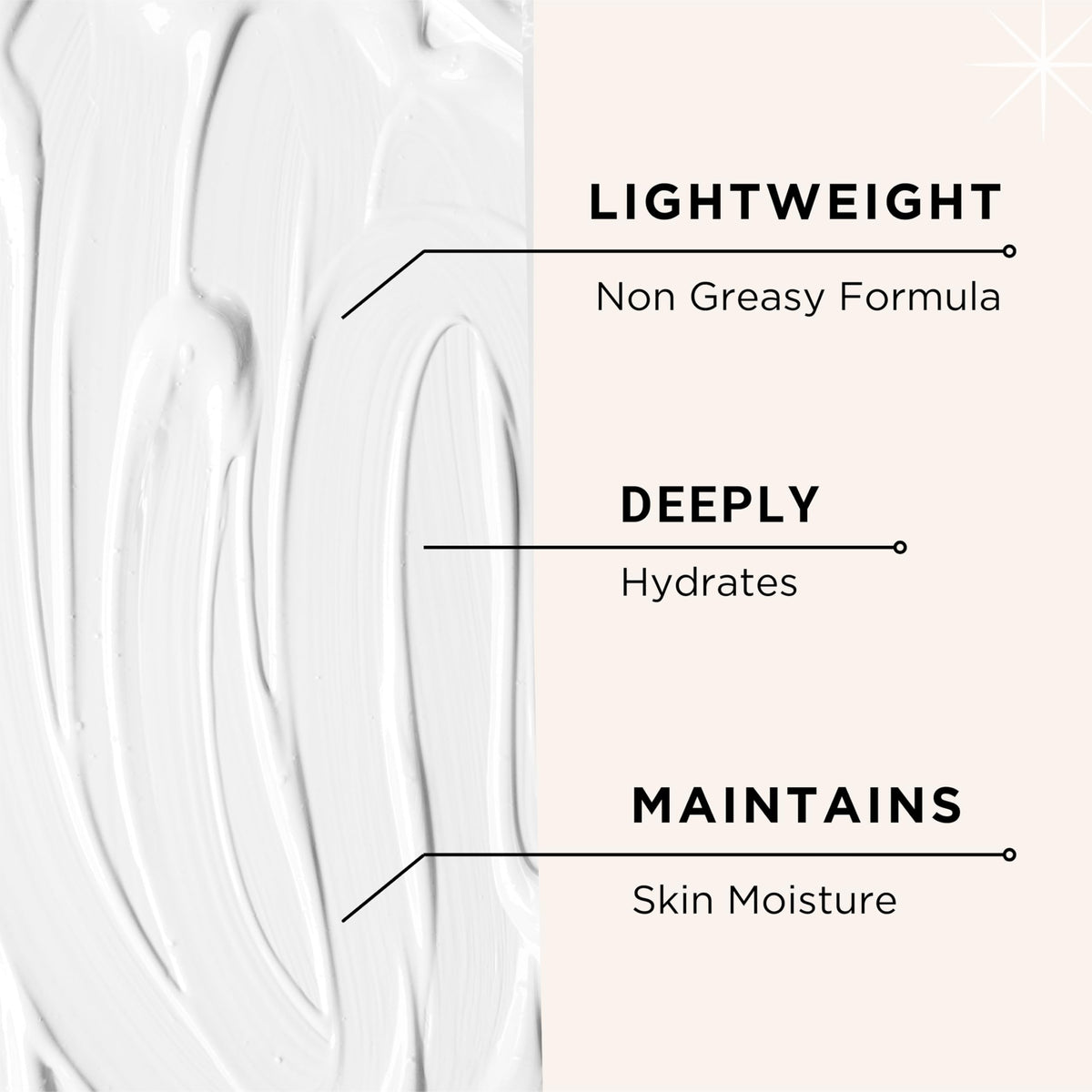 Petal Fresh hand spreading body butter showing instant hydration benefit