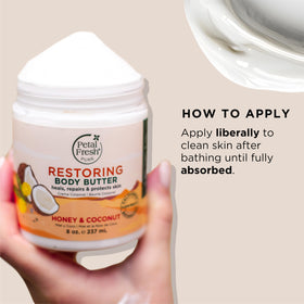 Petal Fresh jar next to a hand to show true 8 fl oz size and scale benefit