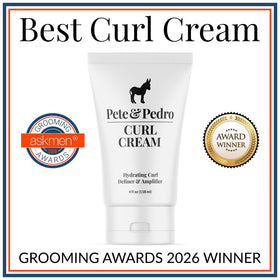 Pete & Pedro cream on hand demonstrating small amount to use