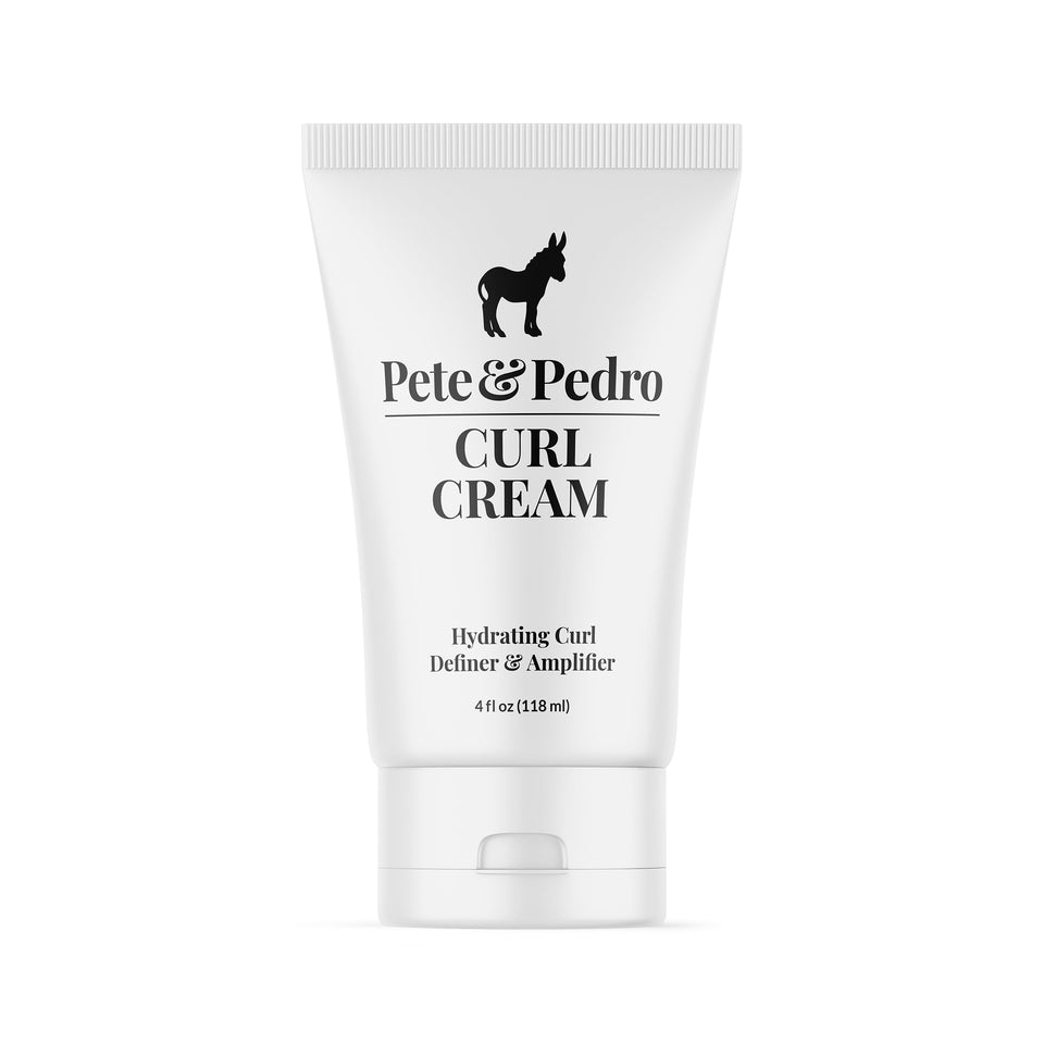 Pete & Pedro front packaging showing curl cream for definition