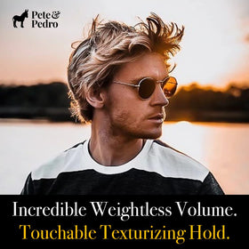 Pete & Pedro textured hair ends after use adding visible thickness