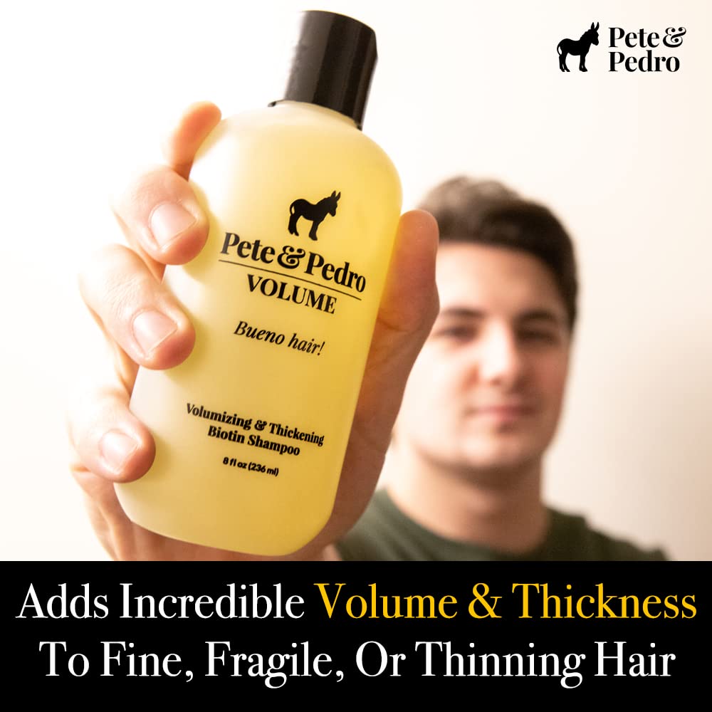 Pete & Pedro shampoo lather texture showing gentle foaming volume