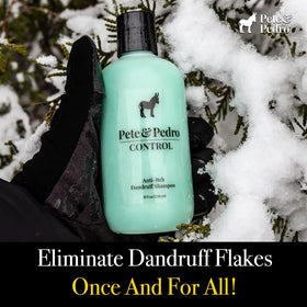 Pete & Pedro shampoo texture dispensed on palm, highlights smooth lather and easy application