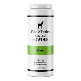 Pete & Pedro front packaging showing 4.4 oz bottle and Fresh scent benefit