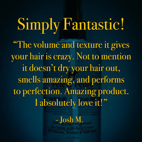 Man styling hair with Pete & Pedro SALT highlighting effortless, touchable hold
