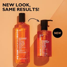 Peter Thomas Roth cleanser on bathroom counter in lifestyle scene for refreshed skin