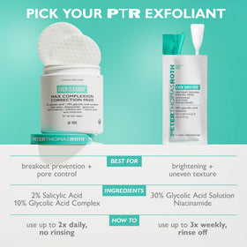 Peter Thomas Roth on bathroom shelf suggesting daily skincare routine