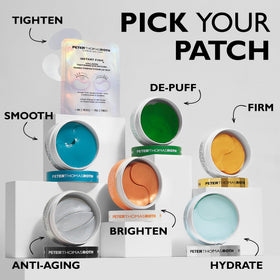 Peter Thomas Roth before and after under-eye photo showing visible smoothing