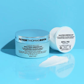 Peter Thomas Roth close-up of fluffy cloud cream texture highlighting lightweight hydration