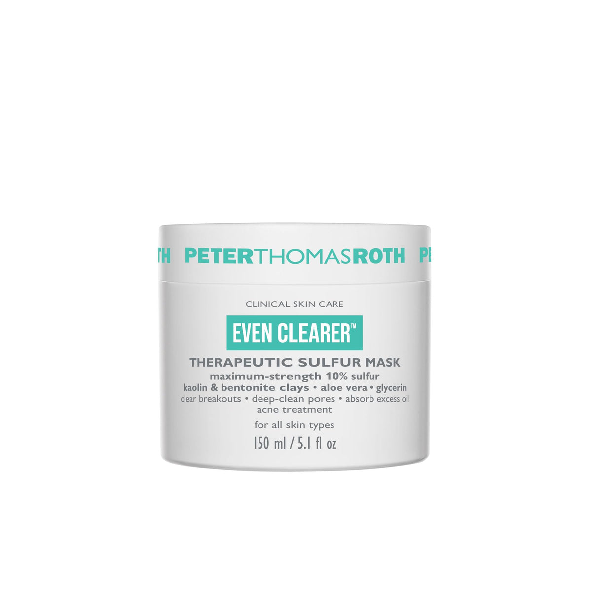 Peter Thomas Roth front packaging highlighting 10% sulfur for powerful oil control