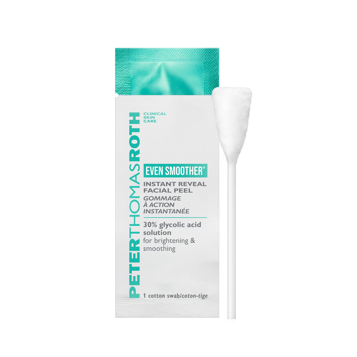 Peter Thomas Roth front packaging showing individual peel swabs and benefits