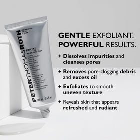 Peter Thomas Roth enzymes and fruit ingredients flatlay suggesting exfoliation