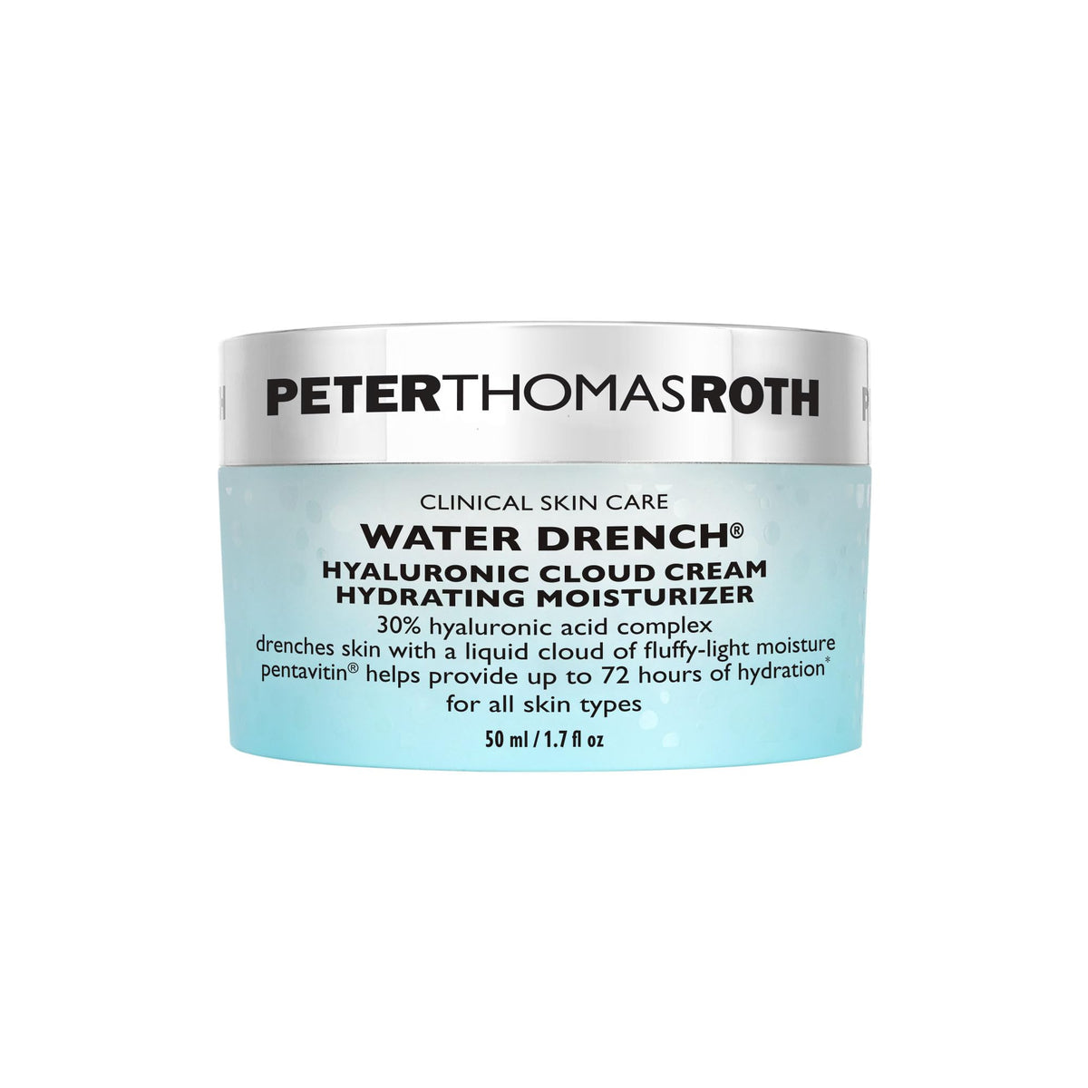 Peter Thomas Roth jar front view showing product and brand hydration benefits