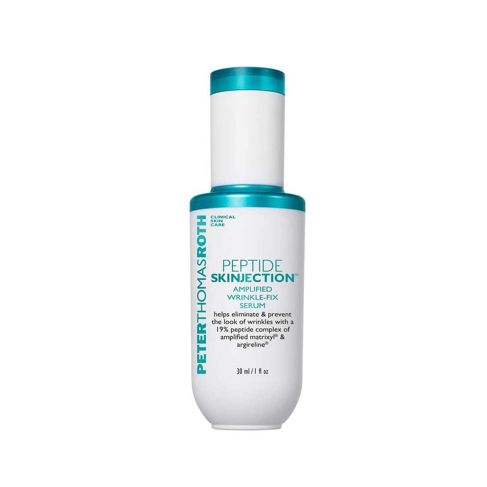 Peter Thomas Roth front packaging showing serum bottle and refill benefits