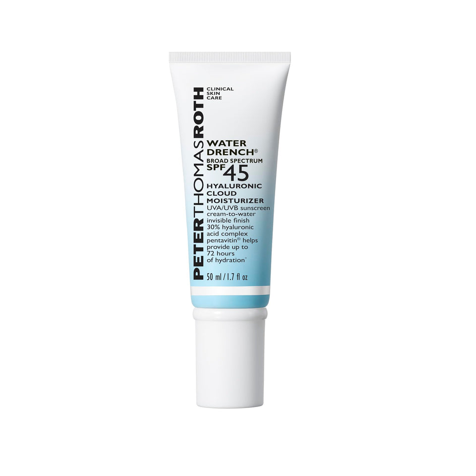 Peter Thomas Roth front packaging showing SPF45 protection and lightweight finish
