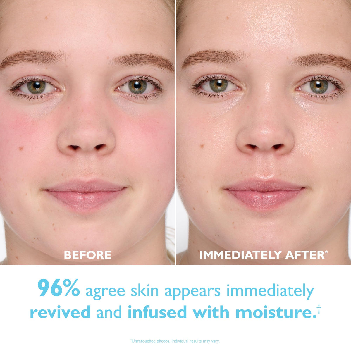 Peter Thomas Roth mist spraying onto skin delivering instant cooling and hydration