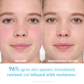Peter Thomas Roth mist spraying onto skin delivering instant cooling and hydration