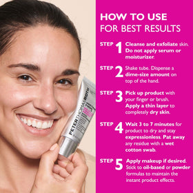 Peter Thomas Roth before and after comparison demonstrating pore blurring effect